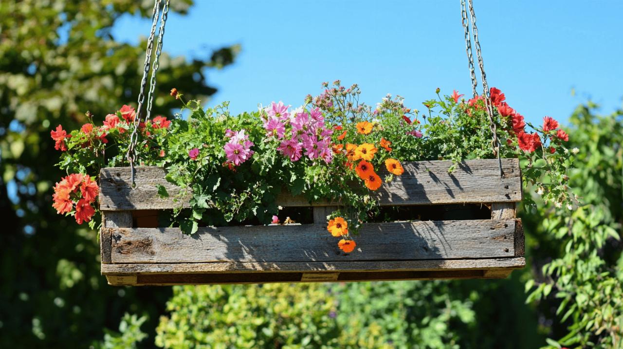 Creez votre jardiniere suspendue avec des palettes : Astuces et conseils d’expert